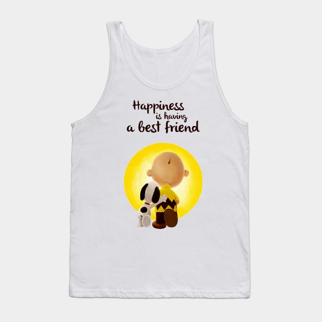 Happiness is Having a Best Friend Tank Top by wataru